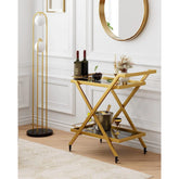 Portable drinks cart with stylish décor